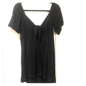 ASOS Tie Front Button Down Dress